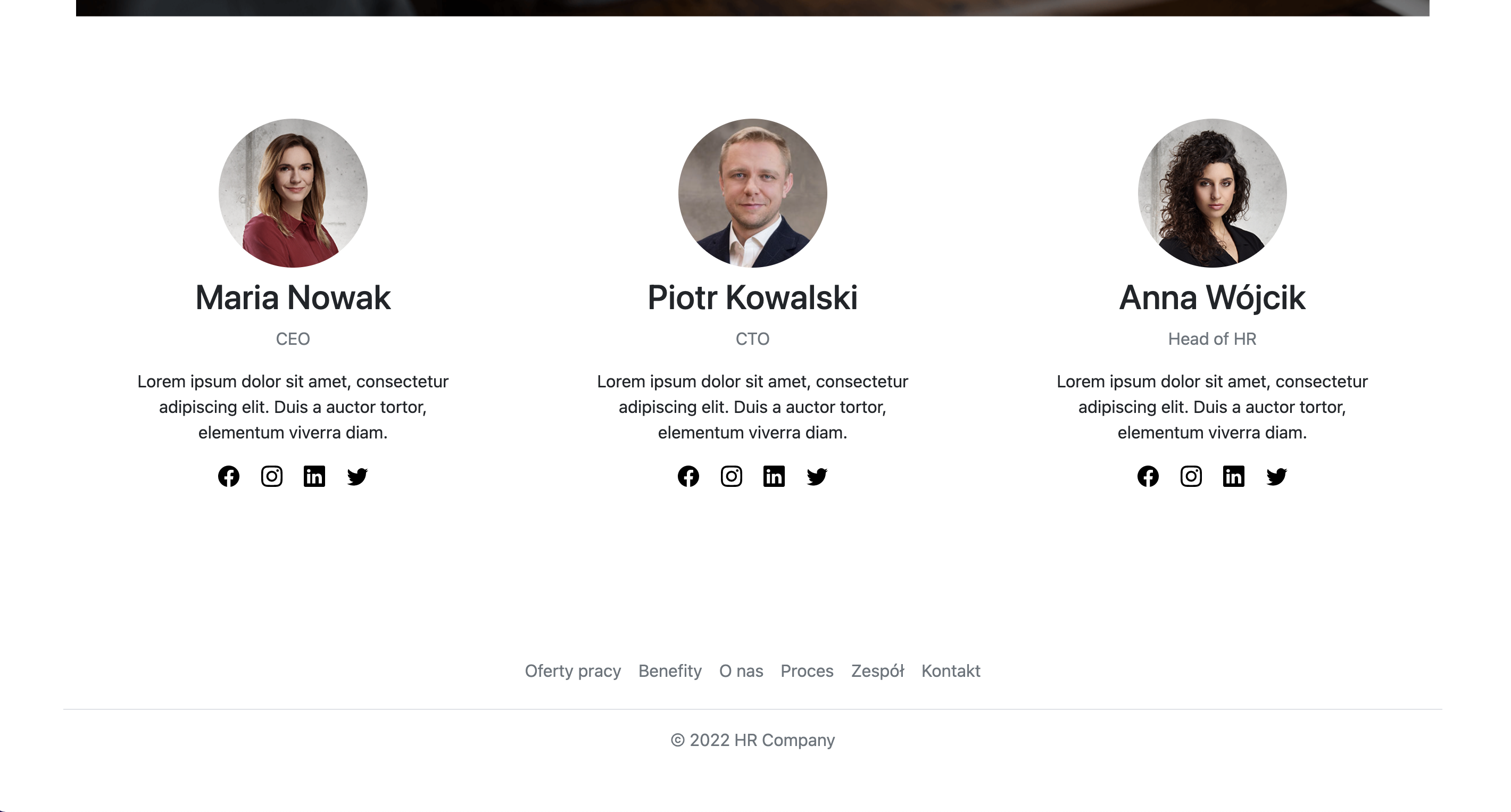 Footer - Center Double page preview