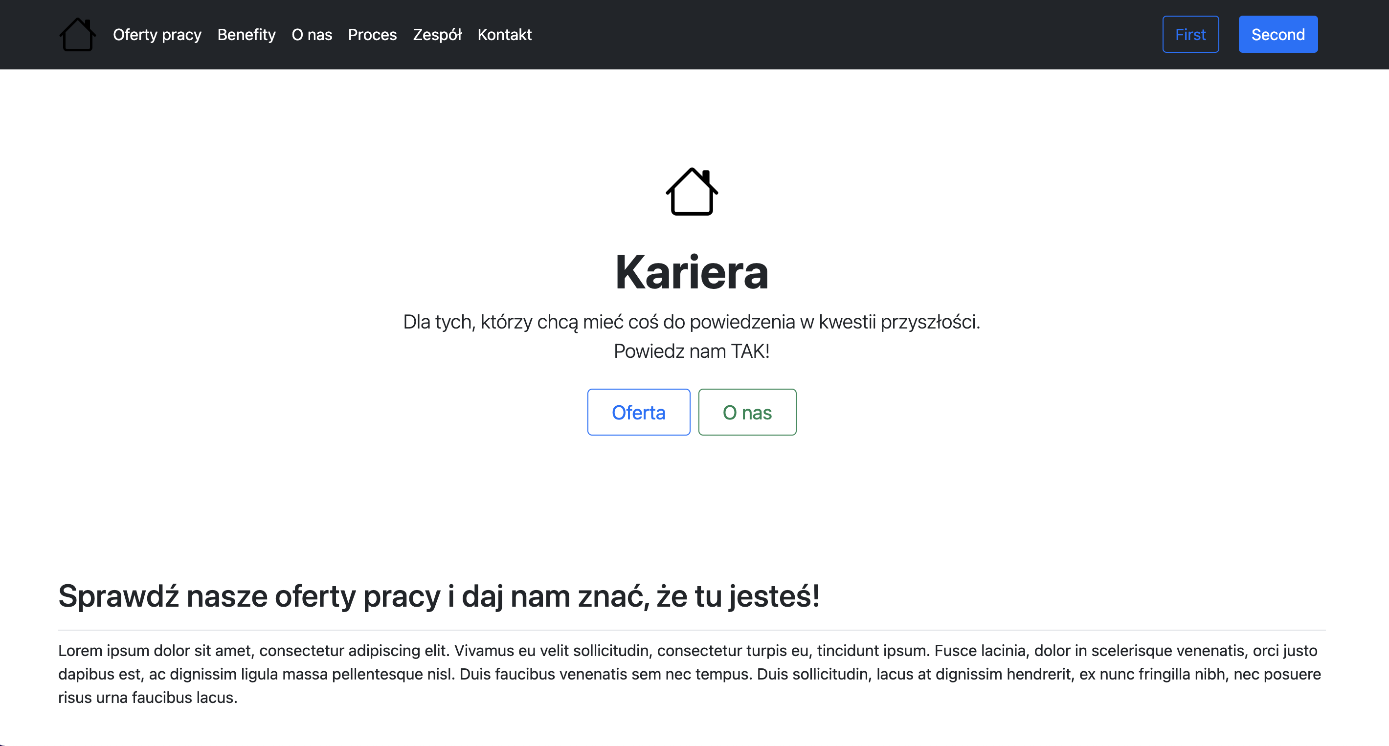 Menu - Between Text Dark Logo Cta page preview