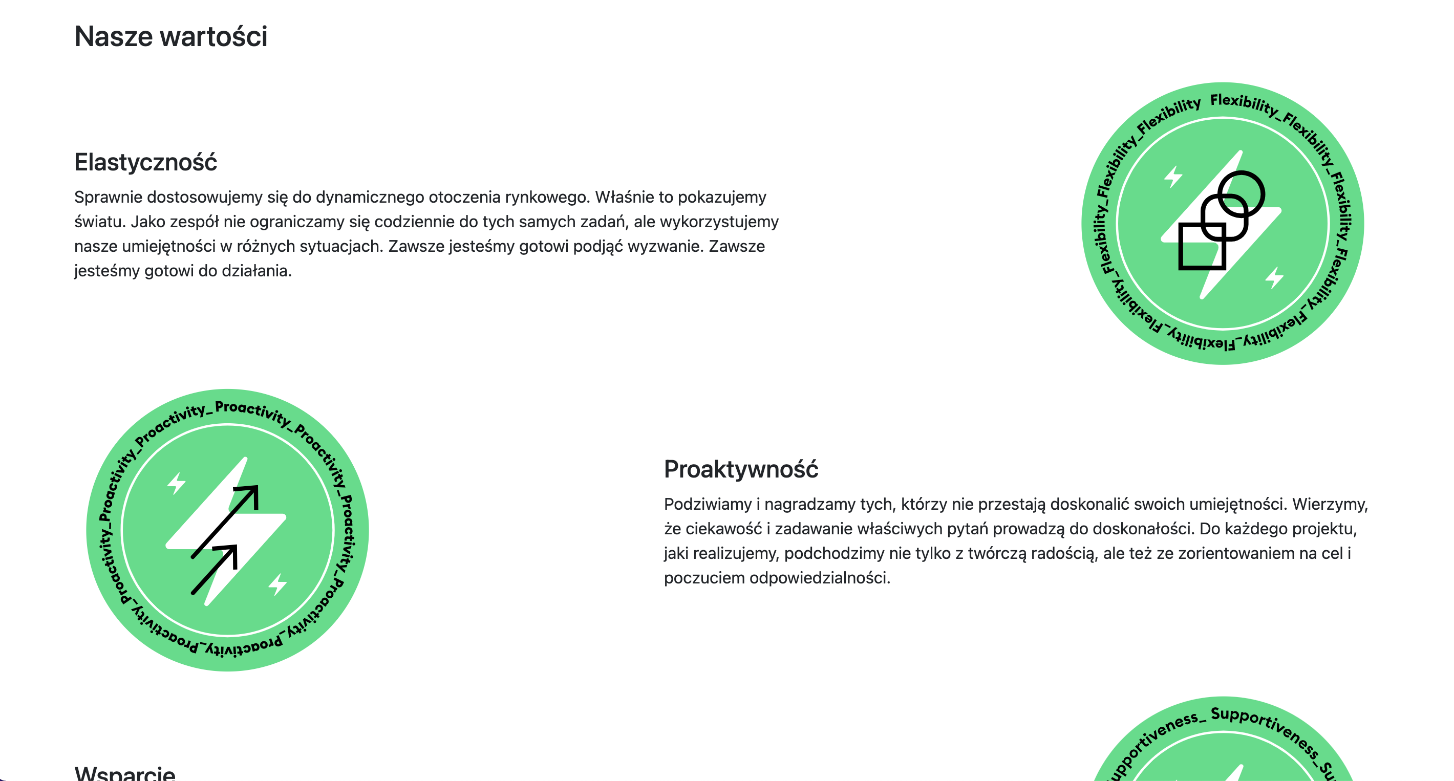 Values - Rows page preview